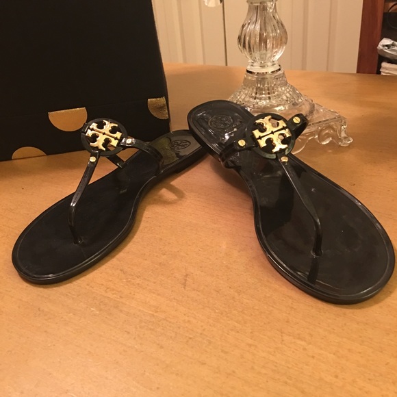 Tory Burch Shoes - Tory Burch Black Mini Miller Jelly Sandals 12 M